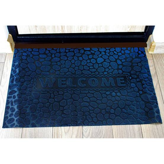 Коврик резиновый 58*88см (Welcome) бирюзовый (Bay) (15)