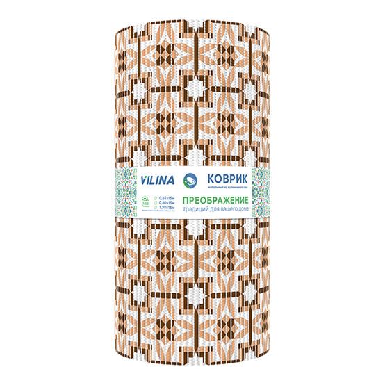 Коврик для ванной ПВХ 0,65*15м ПРЕОБРАЖЕНИЕ 210PT-beige-brown Коврик для ванной ПВХ 0,65*15м ПРЕОБРАЖЕНИЕ 210PT-beige-brown
