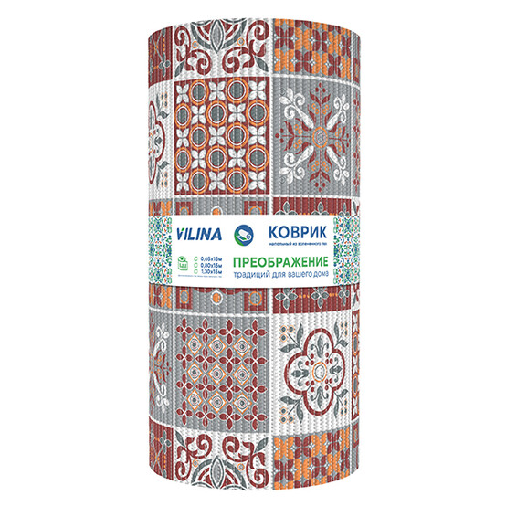 Коврик для ванной ПВХ 0,80*15м ПРЕОБРАЖЕНИЕ 225PT-burgundy-grey Коврик для ванной ПВХ 0,80*15м ПРЕОБРАЖЕНИЕ 225PT-burgundy-grey