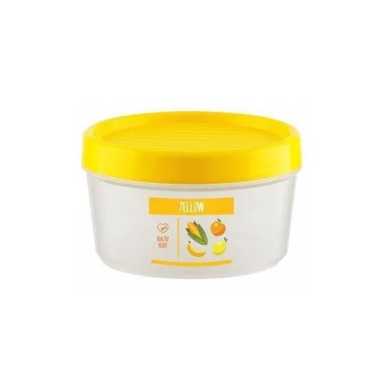 Емкость пластиковая для сыпучих продуктов и СВЧ 0,5 л солнечный Vitaline Berossi (1/27)