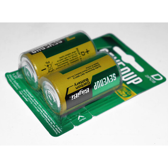 Батарейка литиевая D 1,5V 2 шт блистер R20P Baizheng (1/6)