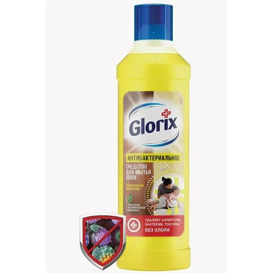 GLORIX Чистящее средство для пола 1л Лимонная Энергия GLORIX Чистящее средство для пола 1л Лимонная Энергия