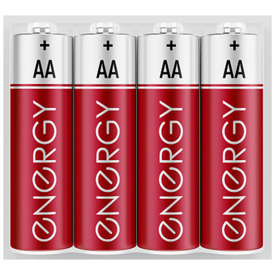 Батарейка солевая АА 1,5V упак 4 шт Energy (4/75), арт. 104407