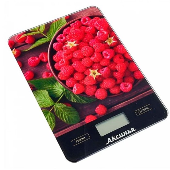 Весы кухонные электронные 5 кг Сочная малина Аксинья (1/24), арт. КС-6502