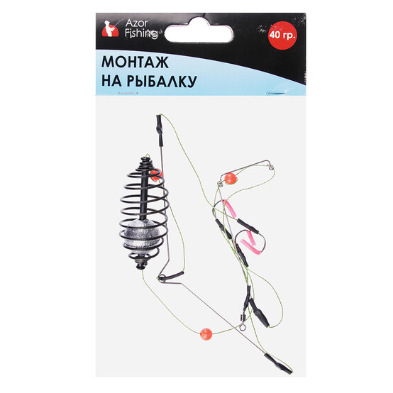 AZOR FISHING Монтаж на рыбалку, универсальный, металл, 30гр, 40гр AZOR FISHING Монтаж на рыбалку, универсальный, металл, 30гр, 40гр