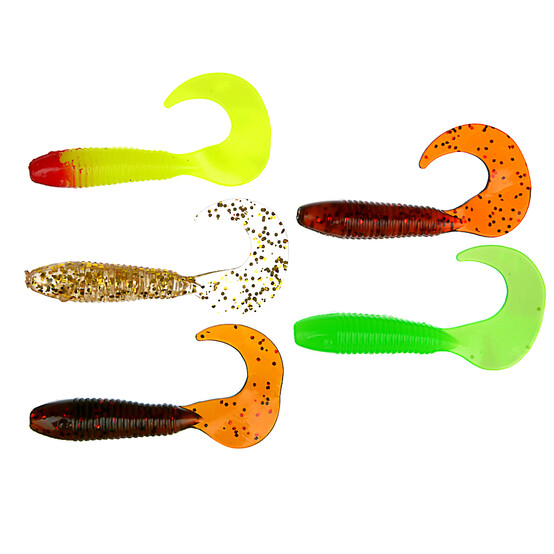 AZOR FISHING Приманка мягкая Shad, силикон, 7см, 8шт. в уп, 5 цветов