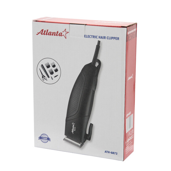 Машинка для стрижки 10 Вт Atlanta (1/24), арт. ATH-6872 (black) Машинка для стрижки 10 Вт Atlanta (1/24), арт. ATH-6872 (black)