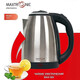 Чайник металлический электрический 1,8 л 1,5 кВт Maxtronic (1/16), арт. MAX-305 Чайник металлический электрический 1,8 л 1,5 кВт Maxtronic (1/16), арт. MAX-305