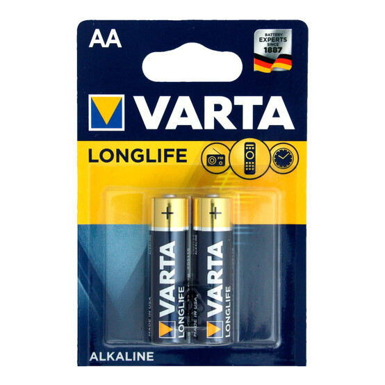 Элементы питания VARTA LONGLIFE  AA 2*BL (40/200) 1 ШТ