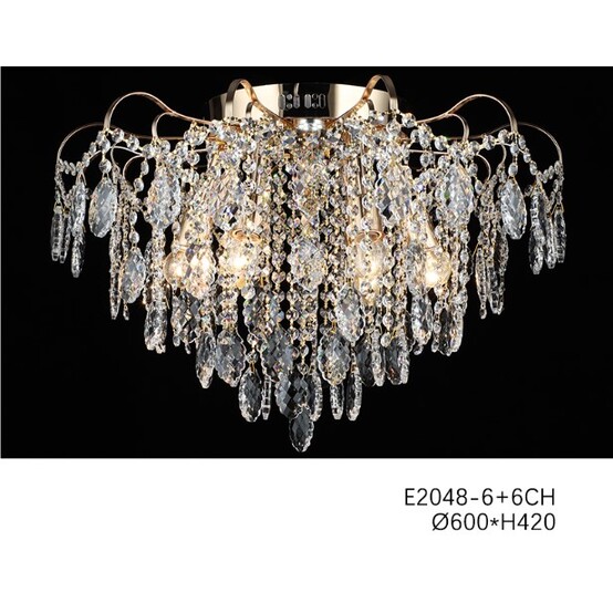 Люстра хрустальная E2048-6+6CH