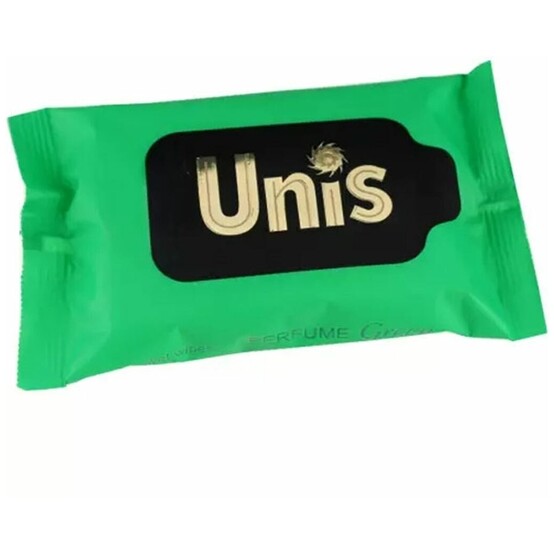 Влажные салфетки ТМ UNIS антибактериальные Perfume Green 15шт./5/15-466 Влажные салфетки ТМ UNIS антибактериальные Perfume Green 15шт./5/15-466