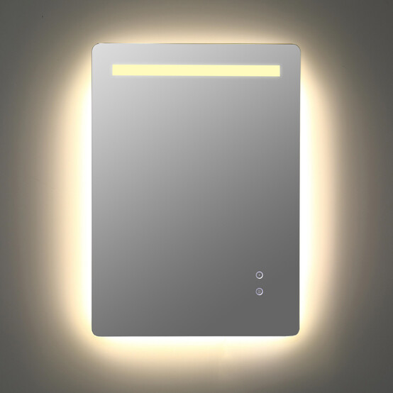 Зеркало для ванной 50*70 см LED подсветка антизапотевание прямоугольное KN-819A50/70 KNOIS (6)