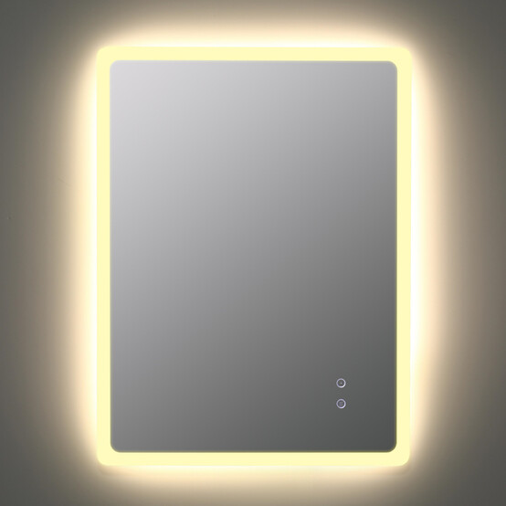 Зеркало для ванной 50*70 см LED подсветка антизапотевание прямоугольное KN-822A50/70 KNOIS (6)