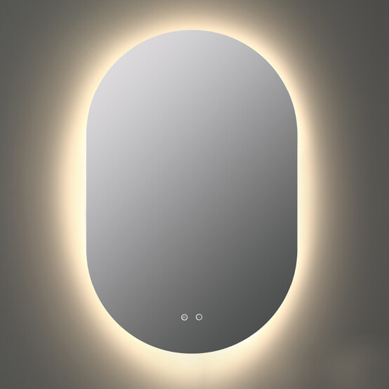 Зеркало для ванной 60*90 см LED подсветка антизапотевание овальное KN-830A60/90 KNOIS (6)