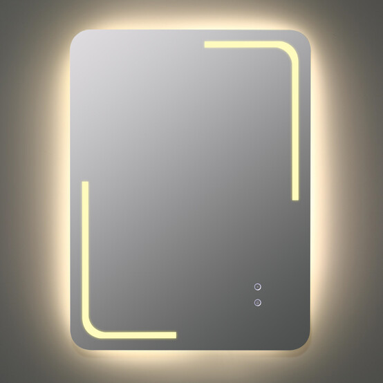 Зеркало для ванной 60*80 см LED подсветка антизапотевание прямоугольное KN-1013A80/60 KNOIS (6)