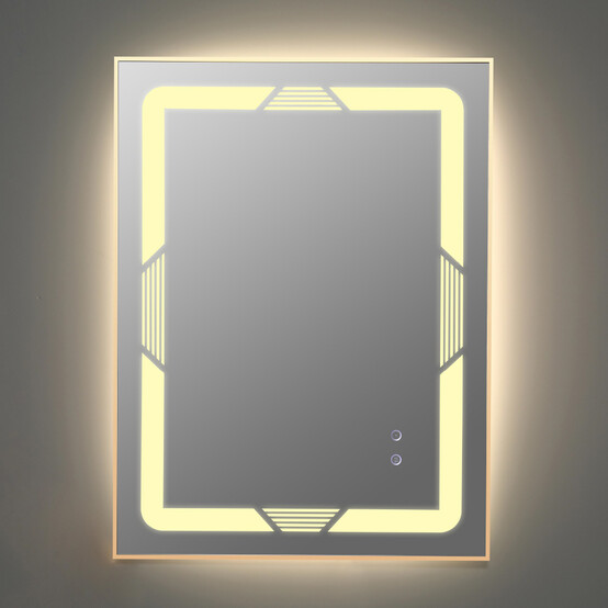 Зеркало для ванной 60*80 см LED подсветка антизапотевание прямоугольное KN-1064A60/80 KNOIS (6)