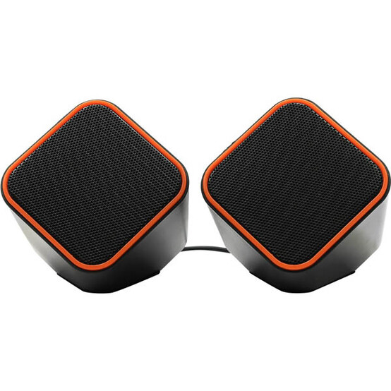 Акустическая система 6 Вт 14*12 см USB черно-оранжевые 2.0 CUTE Smartbuy (1/60)