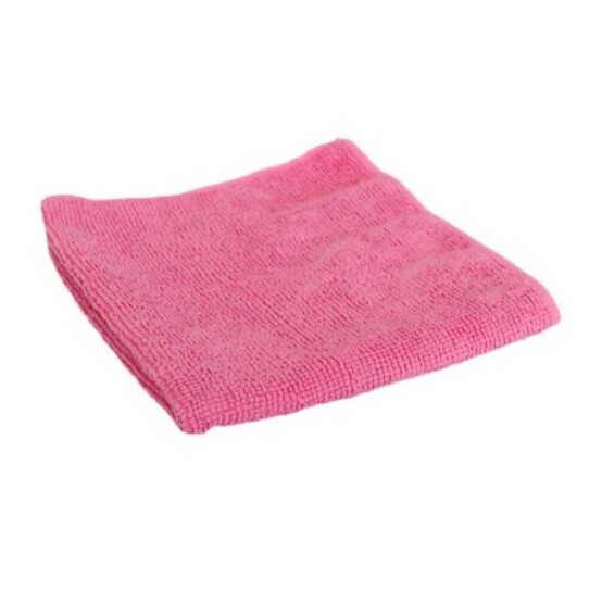 Салфетка из микрофибры 30*30 см M-01 розовая Рыжий кот (1/200)