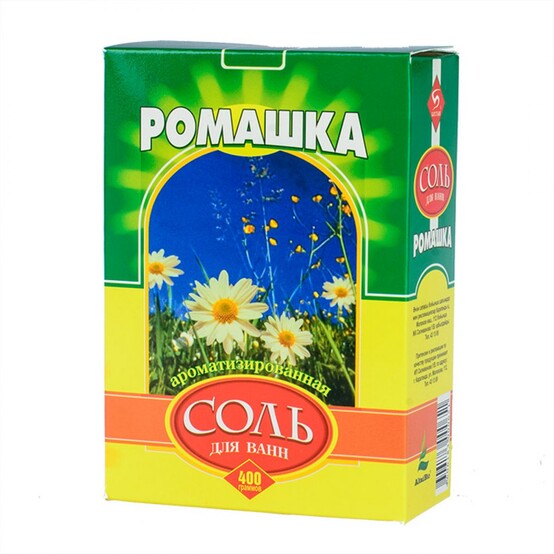 Соль д/ванн РОМАШКА 400гр Соль д/ванн РОМАШКА 400гр