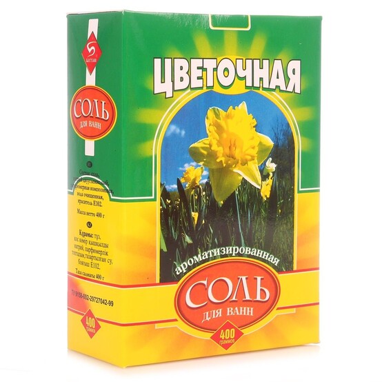 Соль д/ванн ЦВЕТОЧНАЯ 400гр Соль д/ванн ЦВЕТОЧНАЯ 400гр