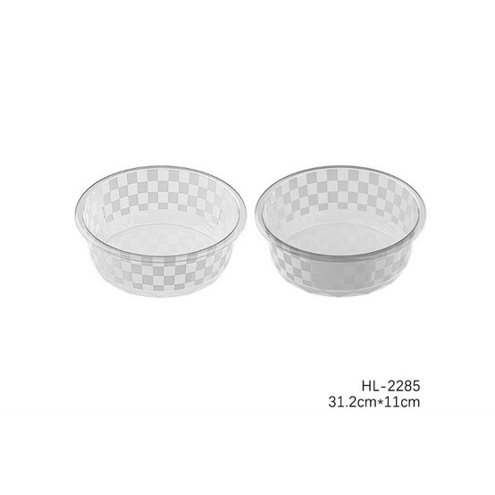 Таз пластиковый 5 л 31,2*11 см круглый прозрачный HL-2285 Baizheng (1/36)