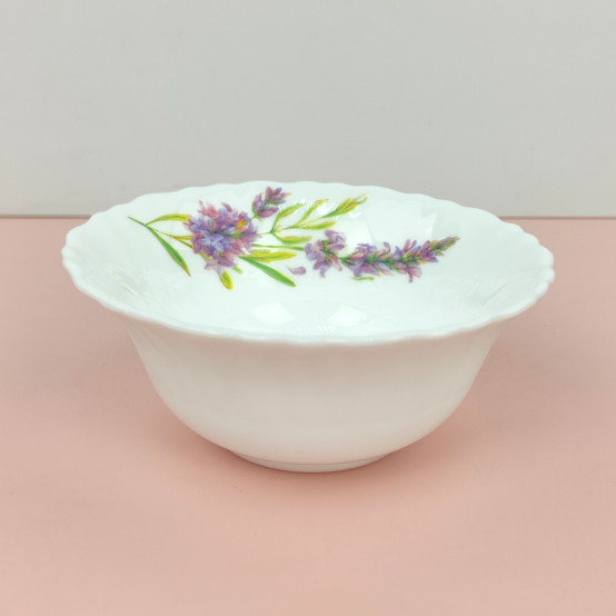 Салатник стеклокерамический  12.5 см 300 мл Lavender Коралл (1/6)