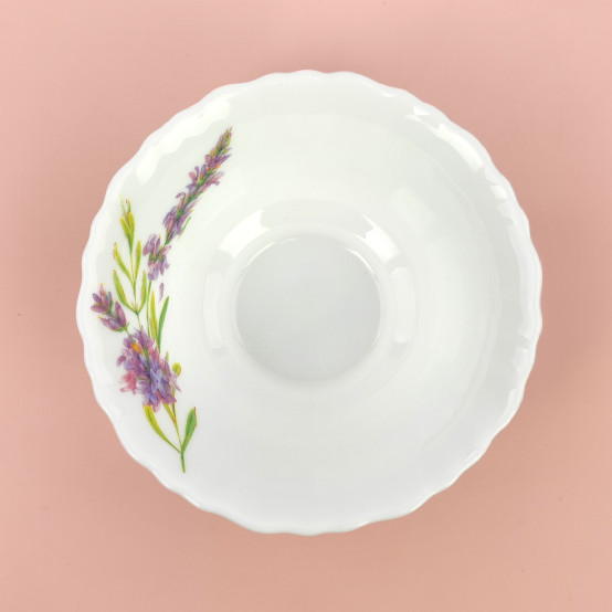 Салатник стеклокерамический  12.5 см 300 мл Lavender Коралл (1/6)