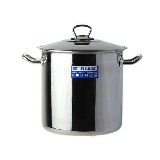 Кастрюля нерж сталь 8,5 л мет крышка мет ручка индукуция Gastro Arian (1/1)
