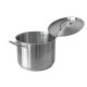 Кастрюля нерж сталь 8,1 л 24 см нерж сталь крышка индукция F-01306S Повар Fessle (1/4)