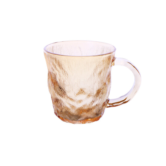 Кружка стеклянная 330 мл Vulcan amber color Коралл (6/6)