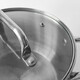 Кастрюля нерж сталь 4,7 л 22 см стекл крышка индукция F-01206 Fessle (1/6)