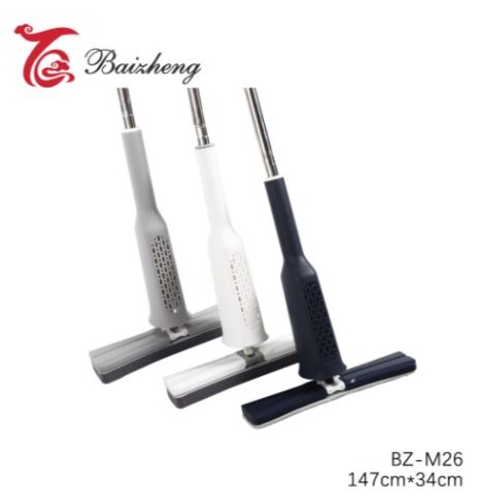 Швабра пластиковая 137*34 см 2 насадки микс Baizheng (1/20)