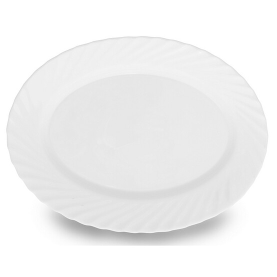 Блюдо стеклокерамическое 30*22,6 см белый OD1050 White Parsopal (4/12)
