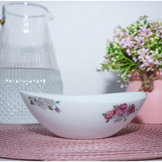 Салатник стеклокерамический  15*14 см 390 мл овальный OSB520-207 Lavender Parsopal (6/48)