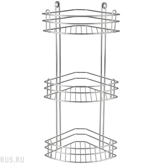 Полка Rosenberg 3-ярусная угловая (2) RUS-385021-3 Zn