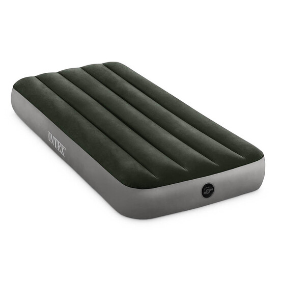 INTEX Кровать надувная DOWNY BED, (fiber-tech), встроенный ножной насос, 76x191x25см, ПВХ, 64760 INTEX Кровать надувная DOWNY BED, (fiber-tech), встроенный ножной насос, 76x191x25см, ПВХ, 64760