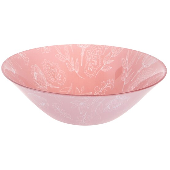 Салатник стеклянный  16.2 см Romantika Pink Pasabahce (1/24)