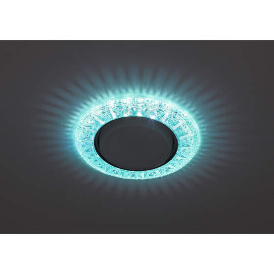 Светильник DK LD22 BL/WH  ЭРА декор cо светодиодной подсветкой Gx53, голубой