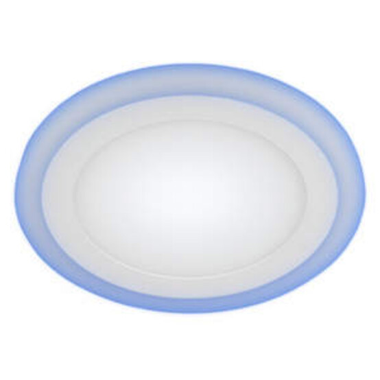 Светильник LED 3-6 BL ЭРА светодиодный круглый c cиней подсветкой LED 6W 220V 4000K Светильник LED 3-6 BL ЭРА светодиодный круглый c cиней подсветкой LED 6W 220V 4000K