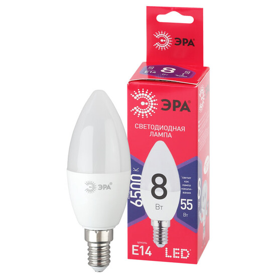 Лампы СВЕТОДИОДНЫЕ ЭКО LED B35-8W-865-E14 R ЭРА (диод, свеча, 8Вт, хол, E14) Лампы СВЕТОДИОДНЫЕ ЭКО LED B35-8W-865-E14 R ЭРА (диод, свеча, 8Вт, хол, E14)