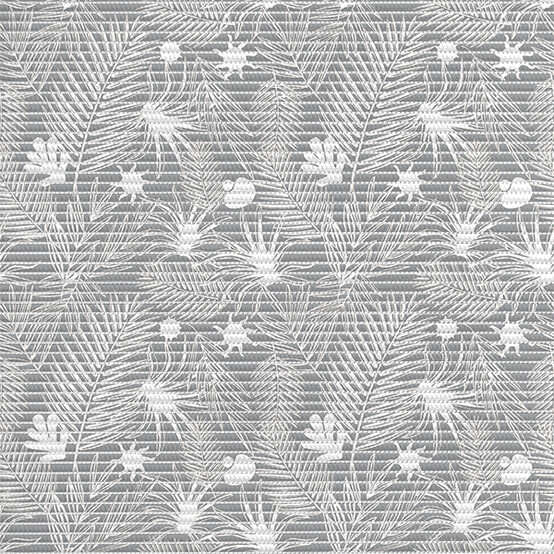 Коврик для ванной ПВХ 0,80*15м V38-grey (листья на сером)