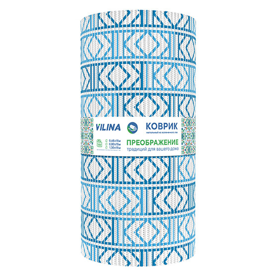 Коврик для ванной ПВХ 0,65*15м ПРЕОБРАЖЕНИЕ 214PT-blue