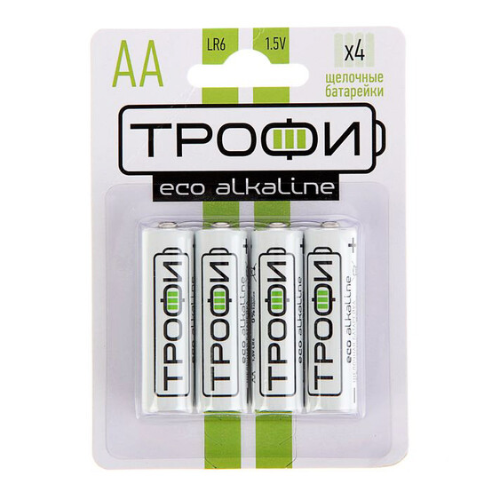 Элемент питания Трофи LR6-4BL ECO Элемент питания Трофи LR6-4BL ECO