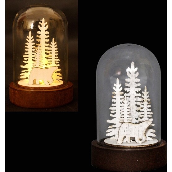 Светильник светодиодный 9*5,5*5,5 см 1 led Северный медведь NataM (1/120)