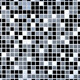 Панель стеновая ПВХ мозаика черная 0,96х0,48м (10)