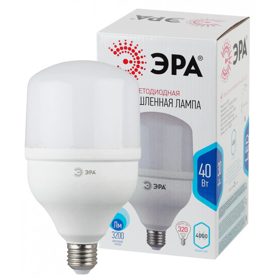 Лампа светодиодная  ЭРА LED smd POWER 40W-4000-E27(20/420)