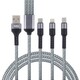 NG Кабель для зарядки телефона 3 в 1, штекер iP/microUSB/Type-C, 2м, 1.5А, пластик