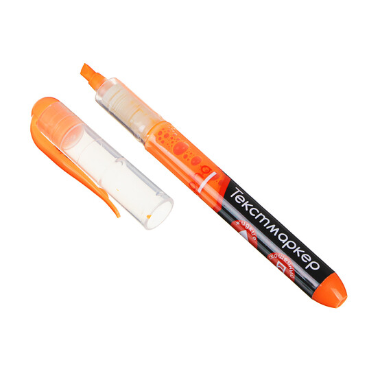 ClipStudio Маркер-выделитель оранжевый "Альфа", жидкие чернила, круглый корпус, линия 4мм,