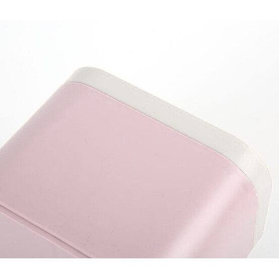 Органайзер пластиковый для косметики 16*11.5*12.5 см крышка розовый Baizheng (1/72)