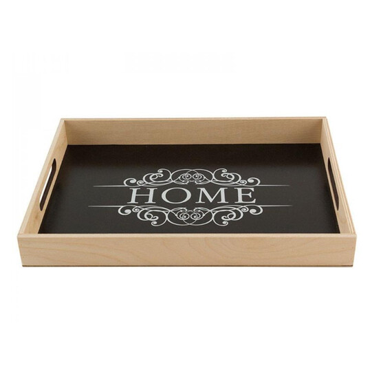 Поднос из фанеры 32*27*5 см черный Home Волшебная страна (1/6)